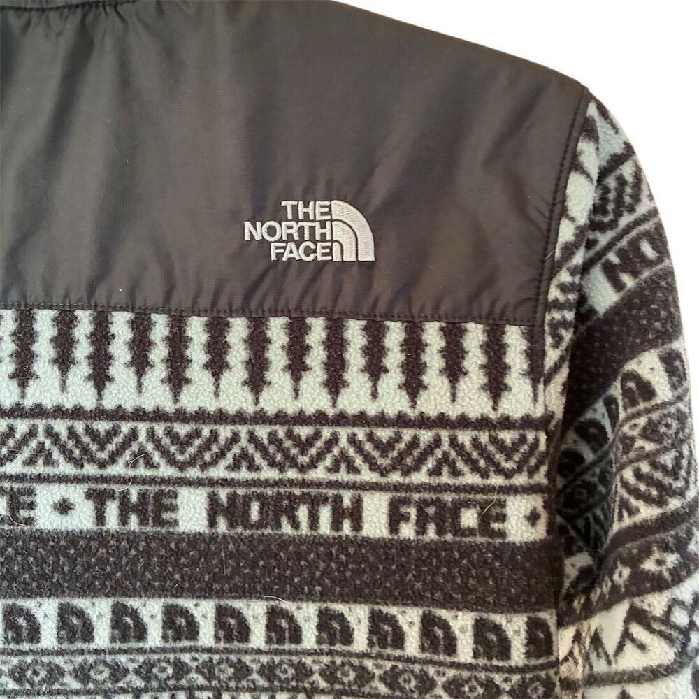 The North Face Girls Aztec 1/4 Zip Fleece Jacket Black Size 14-15 - Picture 3 of 9